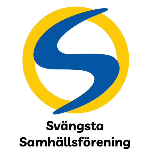 Logotypen med föreningens namn i svart text, på ljus bakgrund